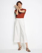 【ドゥクラッセ/DoCLASSE】のドライタッチ・タックワイドクロップド 人気、トレンドファッション・服の通販 founy(ファニー) ファッション Fashion レディースファッション Fashion for Women パンツ Pants & Trousers クール Cool, Chic ストレッチ Stretch, Stretchy Fabric 人気 Popular, Best Seller パターン Pattern, Design Print フェミニン Feminine, Girly フレア Flare, Flared ポケット Pocket, Pocket Detail お家時間・ステイホーム Stay Home / At Home 夏 Summer エレガント 上品 Elegant ビジネス 仕事 通勤 Business / Work / Commuting thumbnail ホワイト|ID: prp329100004740194 ipo3291000000034243465