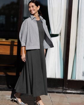 【ドゥクラッセ/DoCLASSE】 構築フォルム・7分袖シャツブルゾン人気、トレンドファッション・服の通販 founy(ファニー) ファッション Fashion レディースファッション Fashion for Women アウター Coat / Outerwear Collection ブルゾンジャケット・スポーティアウター Blouson Jackets トップス・カットソー Cut & Sew Tops シャツ・ブラウス・オフィスカジュアル Elegant Blouses & Button-Ups トレンド Trend, Trending Now フォルム Silhouette, Form ブルゾン Blouson, Bomber Jacket ボックス Boxy, Box Shape 今季 This Season, Current Season |ID:prp329100004740210