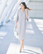 【ドゥクラッセ/DoCLASSE】のトリアセダブル・ベルスリーブワンピース 人気、トレンドファッション・服の通販 founy(ファニー) ファッション Fashion レディースファッション Fashion for Women ワンピース Dresses シンプル Simple, Minimal ストレッチ Stretch, Stretchy Fabric セットアップ Set-Up, Coordinated Outfit セレモニー Ceremony ロング Long, Long-Length 夏 Summer 日本製 Made In Japan S/S・春夏 SS, Spring/Summer, Warm Season A/W・秋冬 Autumn/Winter thumbnail ダスティーブルー|ID: prp329100004743915 ipo3291000000034283214
