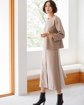 【ドゥクラッセ/DoCLASSE】 起毛ダブルフェイス・ラインセットアップ人気、トレンドファッション・服の通販 founy(ファニー) ファッション Fashion レディースファッション Fashion for Women セットアップ Matching Sets なめらか Smooth, Silky Texture アンダー Underwear Essentials シンプル Simple, Minimal ストレッチ Stretch, Stretchy Fabric スマート Smart, Elegant セットアップ Set-Up, Coordinated Outfit センター Center, Center Line タートル Turtleneck, Turtle Collar ダブル Double, Double-Breasted フェイス Face, Facial Design 冬 Winter / This Winter |ID:prp329100004744696