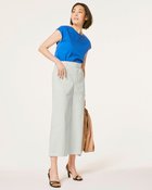 【ドゥクラッセ/DoCLASSE】のウォータープルーフクロス・ワイドパンツ ライトグレー|ID: prp329100004745805 ipo3291000000035795523