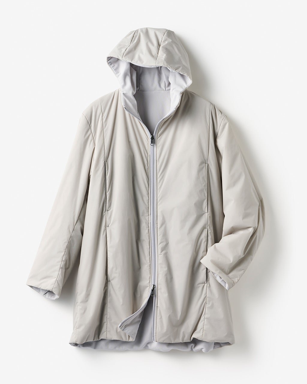 【ドゥクラッセ/DoCLASSE / MEN】の高機能中綿・Airライト・リバーシブルコート インテリア・キッズ・メンズ・レディースファッション・服の通販 founy(ファニー) ファッション Fashion メンズファッション Fashion for Men コーデュロイ Corduroy, Cord Fabric シャイニー Shiny, Glossy Finish ビジネス 仕事 通勤 Business / Work / Commuting ポケット Pocket, Pocket Detail メンズ Men's, Menswear 軽量 Lightweight, Ultra Light ライトグレー|ID: prp329100004747314 ipo3291000000034324843