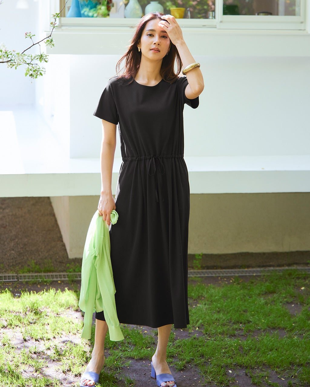 【ドゥクラッセ/DoCLASSE】のブラフリー・Aラインタックワンピース インテリア・キッズ・メンズ・レディースファッション・服の通販 founy(ファニー)  ファッション Fashion レディースファッション Fashion for Women ワンピース Dresses アンダー Underwear Essentials エレガント 上品 Elegant カットソー Cut and Sewn Top なめらか Smooth, Silky Texture フレア Flare, Flared フロント Front, Front Design リラックス Relax, Relaxed Fit ブラック|ID: prp329100004753078 ipo3291000000034378312