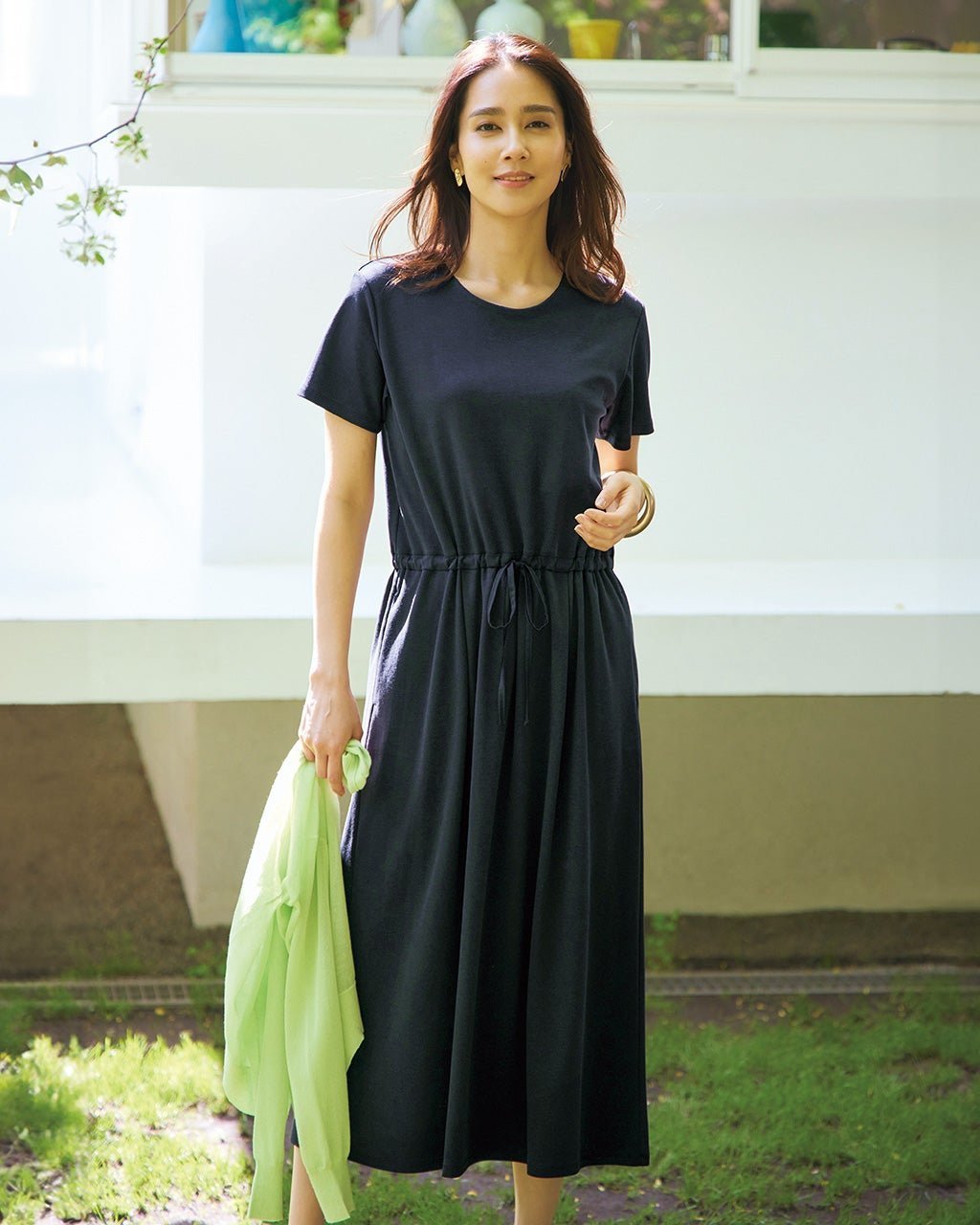 【ドゥクラッセ/DoCLASSE】のブラフリー・Aラインタックワンピース インテリア・キッズ・メンズ・レディースファッション・服の通販 founy(ファニー)  ファッション Fashion レディースファッション Fashion for Women ワンピース Dresses アンダー Underwear Essentials エレガント 上品 Elegant カットソー Cut and Sewn Top なめらか Smooth, Silky Texture フレア Flare, Flared フロント Front, Front Design リラックス Relax, Relaxed Fit ミッドナイトブルー|ID: prp329100004753078 ipo3291000000034378317