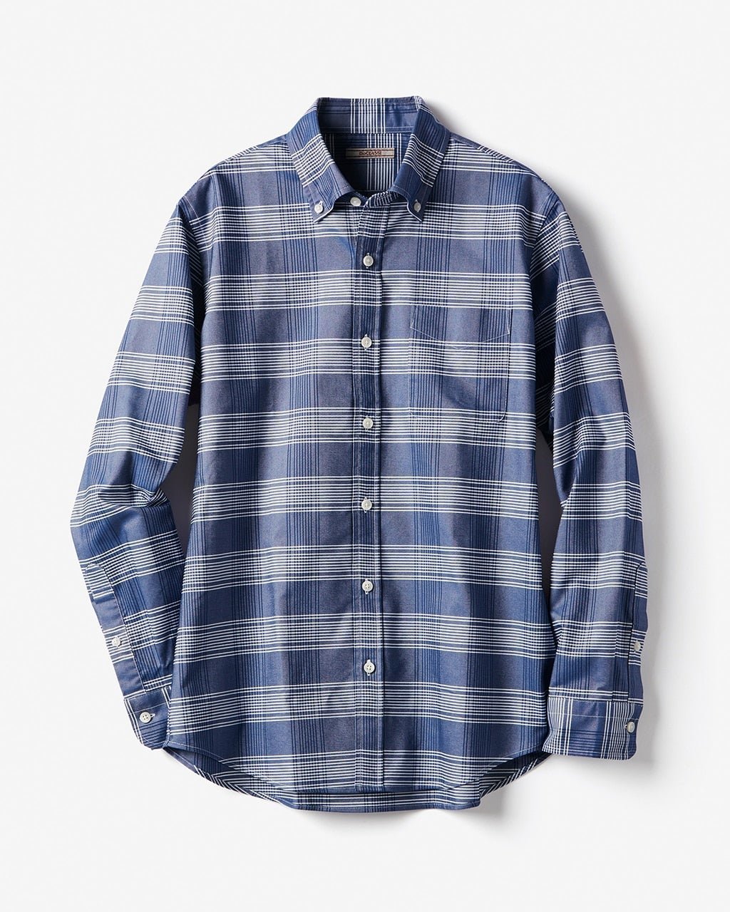 【ドゥクラッセ/DoCLASSE / MEN】のピュアファイン+BDシャツ/長袖 インテリア・キッズ・メンズ・レディースファッション・服の通販 founy(ファニー) ファッション Fashion メンズファッション Fashion for Men ストライプ Stripe, Striped Pattern チェック Check, Plaid, Tartan メンズ Men's, Menswear ループ Loop, Loop Knit 抗菌 Antibacterial, Bacteria-Resistant 長袖 Long Sleeve, Full Sleeve 雑誌 Magazine, Fashion Magazine ダスティーブルー|ID: prp329100004754272 ipo3291000000034388662