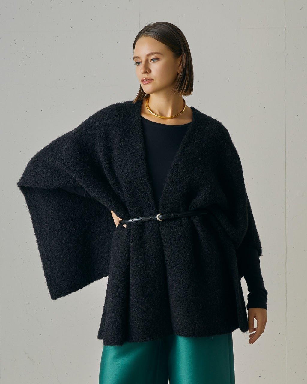 【ドゥクラッセ/DoCLASSE】のアルパカループヤーン・ストールコート インテリア・キッズ・メンズ・レディースファッション・服の通販 founy(ファニー) ファッション Fashion レディースファッション Fashion for Women アウター Coat / Outerwear Collection コート・ロングコート・ピーコート Long Coats, Peacoats & More 新作・新入荷 New Arrivals / New In ストール Stole, Wrap ループ Loop, Loop Knit 冬 Winter / This Winter ブラック|ID: prp329100004754279 ipo3291000000034388737