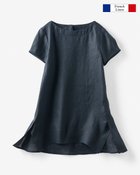 【ドゥクラッセ/DoCLASSE】の細番手フレンチリネン・フォルムブラウス ミッドナイトブルー|ID: prp329100004754288 ipo3291000000034388774