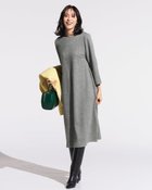 【ドゥクラッセ/DoCLASSE】のウールタッチジャカード・Aラインワンピース 人気、トレンドファッション・服の通販 founy(ファニー) ファッション Fashion レディースファッション Fashion for Women ワンピース Dresses Aラインワンピース・フレアシルエット A-Line Dresses / Flared Silhouette Dresses 新作・新入荷 New Arrivals / New In カットソー Cut and Sewn Top ジャカード/ジャガード Jacquard, Woven Pattern スリット Slit, Slit Detail ツイード Twill, Twill Weave フェミニン Feminine, Girly フレア Flare, Flared プリント Print, Printed Pattern thumbnail グレー|ID: prp329100004755604 ipo3291000000034399094