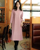 【ドゥクラッセ/DoCLASSE】のウールタッチジャカード・Aラインワンピース 人気、トレンドファッション・服の通販 founy(ファニー) ファッション Fashion レディースファッション Fashion for Women ワンピース Dresses Aラインワンピース・フレアシルエット A-Line Dresses / Flared Silhouette Dresses 新作・新入荷 New Arrivals / New In カットソー Cut and Sewn Top ジャカード/ジャガード Jacquard, Woven Pattern スリット Slit, Slit Detail ツイード Twill, Twill Weave フェミニン Feminine, Girly フレア Flare, Flared プリント Print, Printed Pattern thumbnail ピンク|ID: prp329100004755604 ipo3291000000034399099