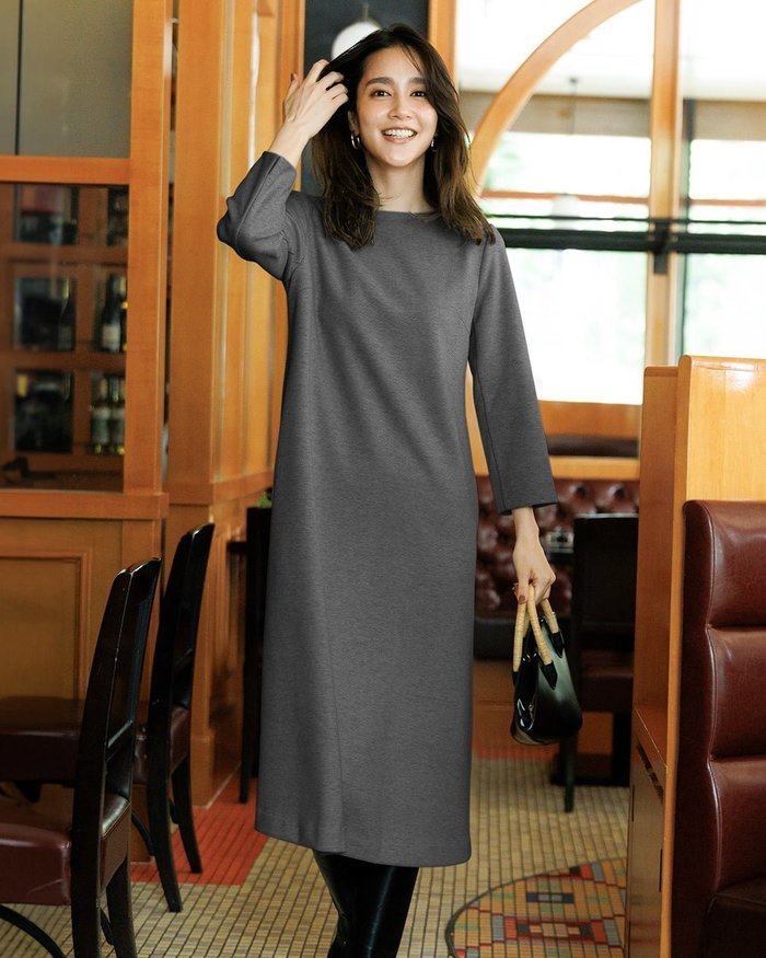 【ドゥクラッセ/DoCLASSE】のウールタッチジャカード・Aラインワンピース インテリア・キッズ・メンズ・レディースファッション・服の通販 founy(ファニー) https://founy.com/ ファッション Fashion レディースファッション Fashion for Women ワンピース Dresses Aラインワンピース・フレアシルエット A-Line Dresses / Flared Silhouette Dresses カットソー Cut and Sewn Top ジャカード／ジャガード Jacquard, Woven Pattern スリット Slit, Slit Detail ツイード Twill, Twill Weave フェミニン Feminine, Girly フレア Flare, Flared プリント Print, Printed Pattern |ID: prp329100004755604 ipo3291000000035137362