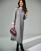 【ドゥクラッセ/DoCLASSE】のウールタッチジャカード・Aラインワンピース グレー|ID: prp329100004755604 ipo3291000000035991758