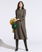 【ドゥクラッセ/DoCLASSE】のウールタッチジャカード・Aラインワンピース ブラウンパターン|ID: prp329100004755604 ipo3291000000035991759