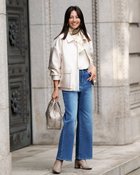 【ドゥクラッセ/DoCLASSE】の裏ベロアデニム・ワイド/68cm インディゴ|ID: prp329100004755608 ipo3291000000034399115