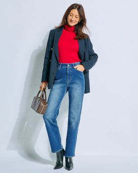 【ドゥクラッセ/DoCLASSE】の裏ベロアデニム・ストレート/68cm 人気、トレンドファッション・服の通販 founy(ファニー) ファッション Fashion レディースファッション Fashion for Women パンツ Pants & Trousers インディゴ Indigo Denim ストレッチ Stretch, Stretchy Fabric ストレート Straight, Straight Cut タイツ Tights, Legwear デニム Denim, Jeans Material なめらか Smooth, Silky Texture ベロア Velour, Soft Velvet ワイド Wide, Wide Fit 冬 Winter / This Winter |ID:prp329100004755609