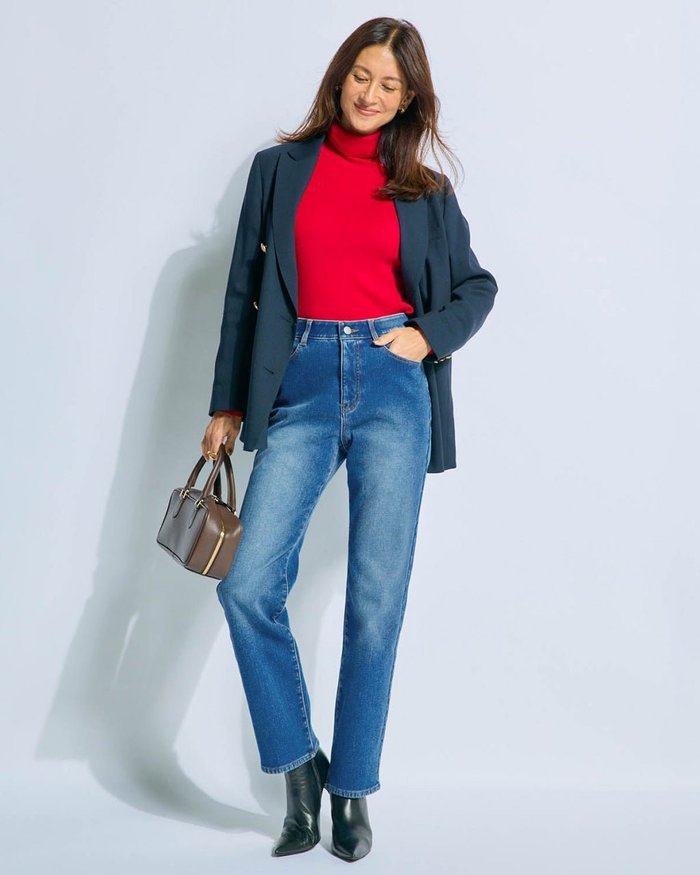 【ドゥクラッセ/DoCLASSE】の裏ベロアデニム・ストレート/68cm インテリア・キッズ・メンズ・レディースファッション・服の通販 founy(ファニー) https://founy.com/ ファッション Fashion レディースファッション Fashion for Women パンツ Pants & Trousers ストレート Straight, Straight Cut デニム Denim, Jeans Material ベロア Velour, Soft Velvet |ID: prp329100004755609 ipo3291000000036273925