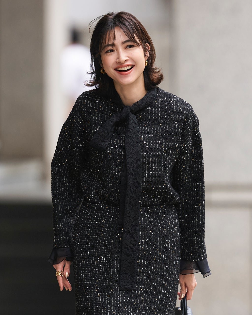 【ドゥクラッセ/DoCLASSE】のツイーディジャカード・プルオーバー インテリア・キッズ・メンズ・レディースファッション・服の通販 founy(ファニー) ファッション Fashion レディースファッション Fashion for Women トップス・カットソー Cut & Sew Tops カジュアルプルオーバー・ニットトップス Pullovers & Knit Tops / Casual Pullovers オケージョン Occasion Wear ストレッチ Stretch, Stretchy Fabric セットアップ Set-Up, Coordinated Outfit セレモニー Ceremony ツイード Twill, Twill Weave パーティ Party, Party Style フリル Frill, Ruffle フレア Flare, Flared ブラック|ID: prp329100004755611 ipo3291000000034399126