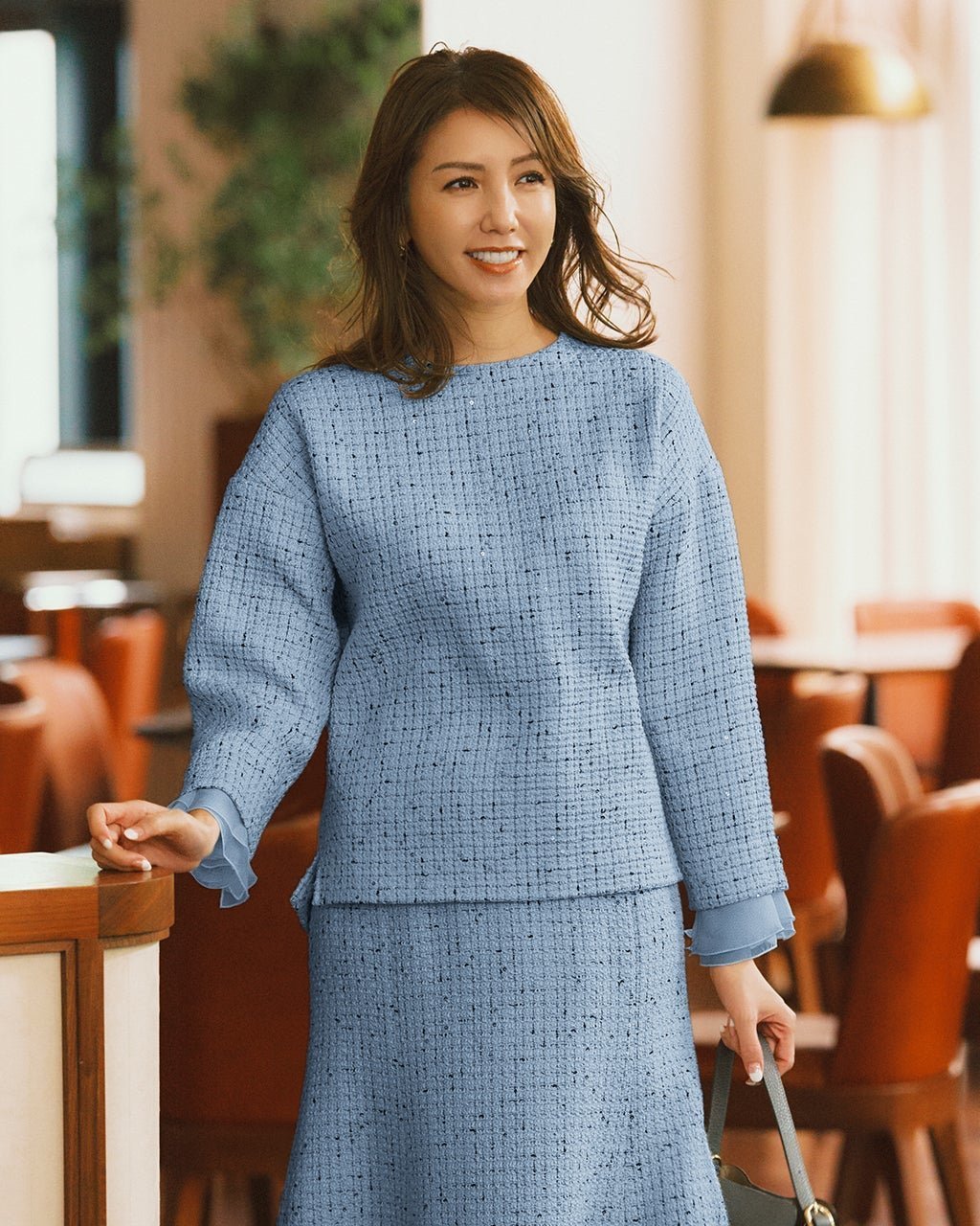 【ドゥクラッセ/DoCLASSE】のツイーディジャカード・プルオーバー インテリア・キッズ・メンズ・レディースファッション・服の通販 founy(ファニー) ファッション Fashion レディースファッション Fashion for Women トップス・カットソー Cut & Sew Tops カジュアルプルオーバー・ニットトップス Pullovers & Knit Tops / Casual Pullovers オケージョン Occasion Wear ストレッチ Stretch, Stretchy Fabric セットアップ Set-Up, Coordinated Outfit セレモニー Ceremony ツイード Twill, Twill Weave パーティ Party, Party Style フリル Frill, Ruffle フレア Flare, Flared ブルー|ID: prp329100004755611 ipo3291000000034399128