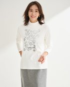 【ドゥクラッセ/DoCLASSE】の超長綿・ハイネック/プリント オフホワイト|ID: prp329100004755617 ipo3291000000034399158