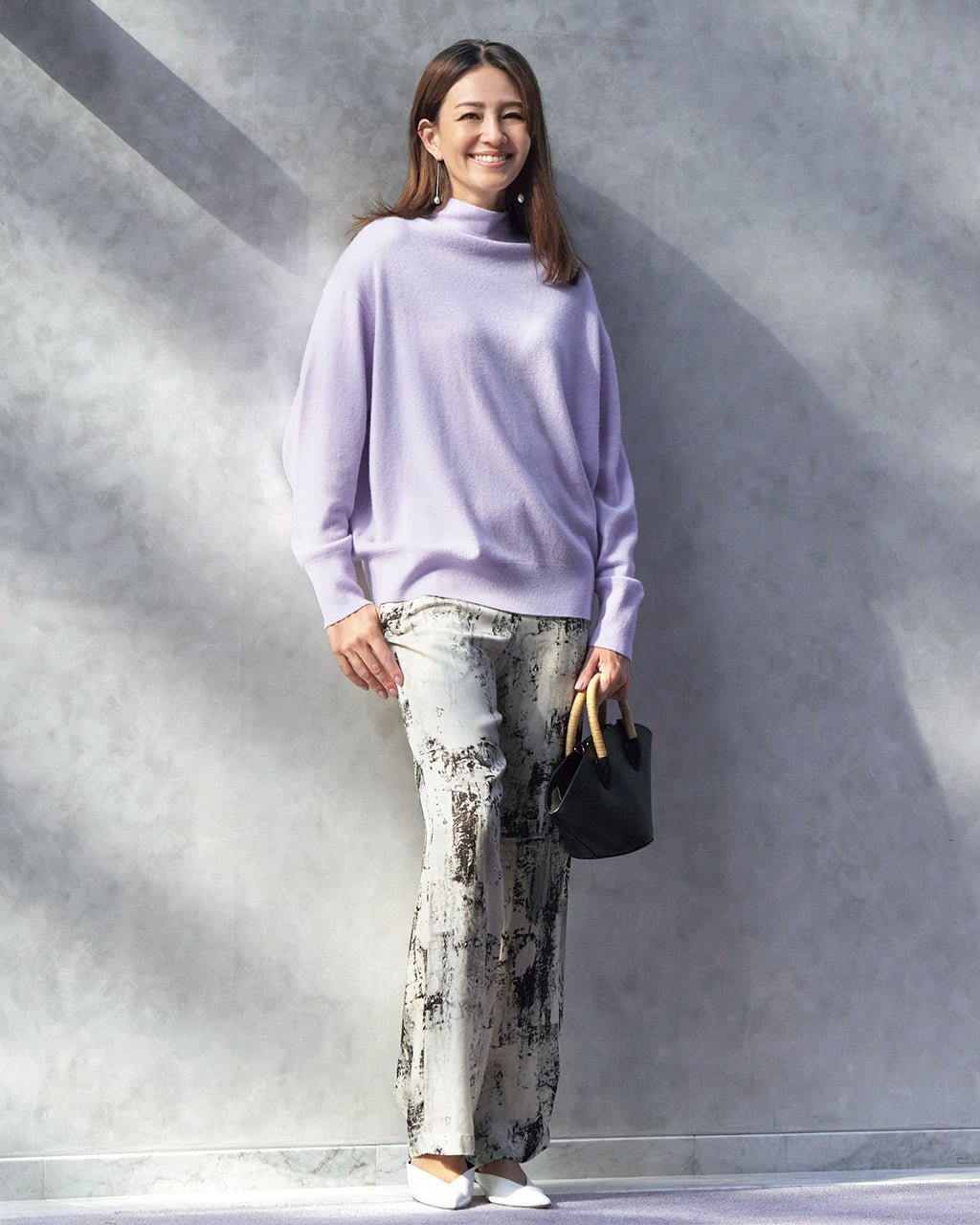 【ドゥクラッセ/DoCLASSE】のカシミヤ混・ハイネックニット インテリア・キッズ・メンズ・レディースファッション・服の通販 founy(ファニー)  ファッション Fashion レディースファッション Fashion for Women トップス・カットソー Cut & Sew Tops ニット Knit Tops & Sweaters 新作・新入荷 New Arrivals / New In なめらか Smooth, Silky Texture コンパクト Compact, Small Size セーター Sweater, Knitwear ドレープ Drape, Draping Fabric ハイネック High Neck, Mock Neck ラベンダー|ID: prp329100004755619 ipo3291000000034399168