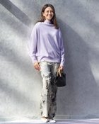 【ドゥクラッセ/DoCLASSE】のカシミヤ混・ハイネックニット ラベンダー|ID: prp329100004755619 ipo3291000000035991794