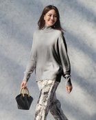 【ドゥクラッセ/DoCLASSE】のカシミヤ混・ハイネックニット グレー|ID: prp329100004755619 ipo3291000000035991796