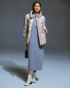 【ドゥクラッセ/DoCLASSE】のウール混タム・ワイドカラーワンピース ライトグレー|ID:prp329100004755621