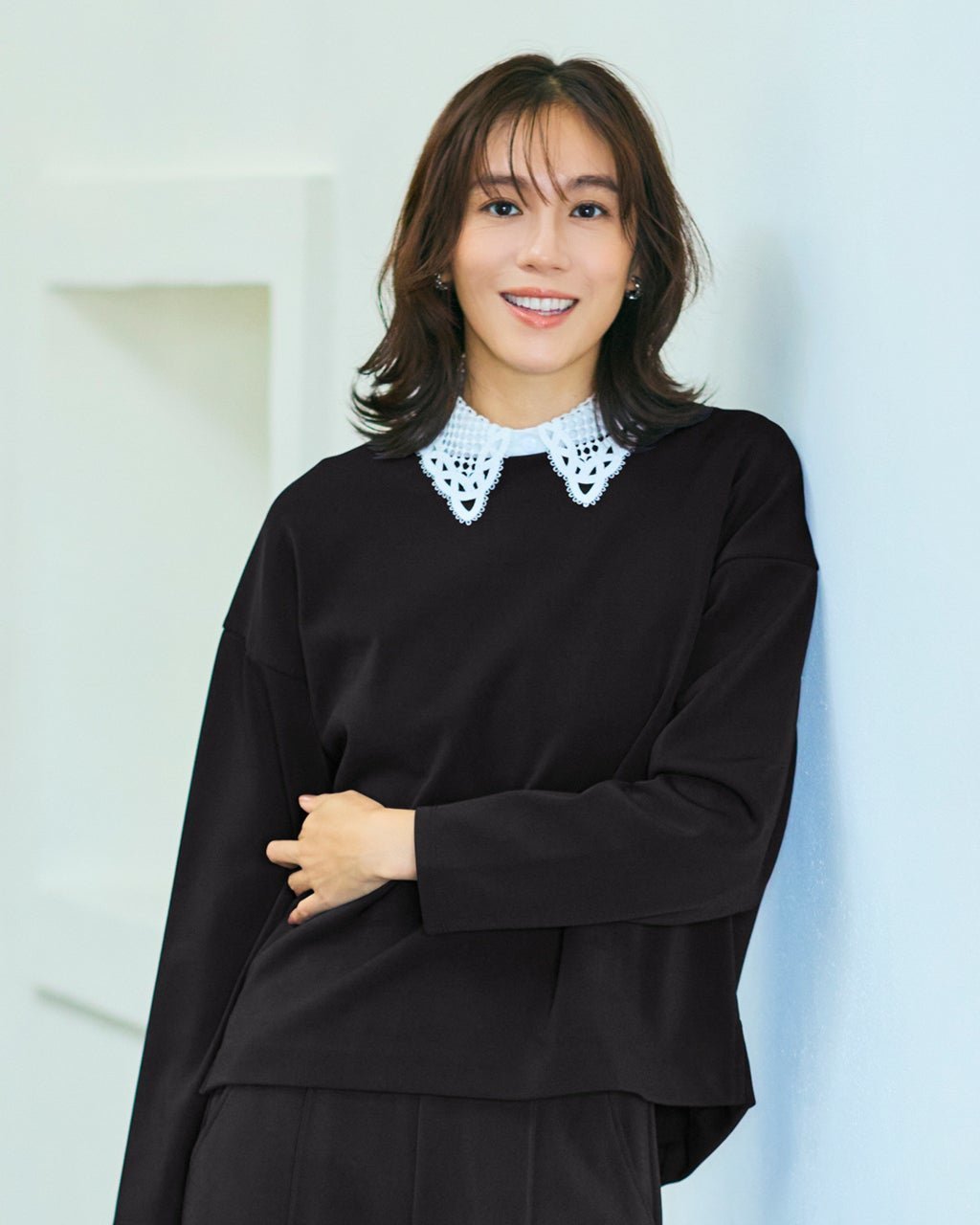 【ドゥクラッセ/DoCLASSE】のプレシャスウォームN・プルオーバー インテリア・キッズ・メンズ・レディースファッション・服の通販 founy(ファニー) 　ファッション　Fashion　レディースファッション　Fashion for Women　トップス・カットソー　Cut & Sew Tops　シャツ・ブラウス・オフィスカジュアル　Elegant Blouses & Button-Ups　ロングTシャツ・Tシャツ　Longline T-Shirts & Tees　カジュアルプルオーバー・ニットトップス　Pullovers & Knit Tops / Casual Pullovers　カットソー・ベーシックTシャツ　Cut-and-Sewn Tops / Stretch Tees & Basics　カットソー　Cut and Sewn Top　セットアップ　Set-Up, Coordinated Outfit　人気　Popular, Best Seller　冬　Winter / This Winter　秋　Autumn　ブラック|ID: prp329100004755623 ipo3291000000034399197