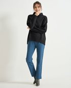 【ドゥクラッセ/DoCLASSE】のウール混タム・タートルネックロングニット ブラック|ID:prp329100004755624