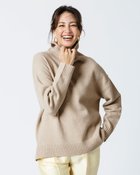 【ドゥクラッセ/DoCLASSE】のウール混タム・タートルネックロングニット ライトベージュ|ID:prp329100004755624