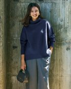 【ドゥクラッセ/DoCLASSE】のウール混タム・タートルネックロングニット ネイビー|ID:prp329100004755624