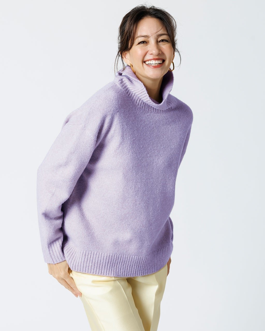 【ドゥクラッセ/DoCLASSE】のウール混タム・タートルネックロングニット インテリア・キッズ・メンズ・レディースファッション・服の通販 founy(ファニー)  ファッション Fashion レディースファッション Fashion for Women トップス・カットソー Cut & Sew Tops ニット Knit Tops & Sweaters タートルネック・ハイネックトップス Turtlenecks & High-Neck Tops 新作・新入荷 New Arrivals / New In なめらか Smooth, Silky Texture ショルダー Shoulder, Shoulder Strap ストレッチ Stretch, Stretchy Fabric スマート Smart, Elegant スリット Slit, Slit Detail セーター Sweater, Knitwear タートルネック Turtleneck, High Neck ドロップ Drop Shoulder, Dropped Style エレガント 上品 Elegant 人気 Popular, Best Seller ラベンダー|ID: prp329100004755624 ipo3291000000034399221