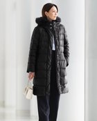 【ドゥクラッセ/DoCLASSE】の艶Airダウン・エコファーフードロングコート ブラック|ID:prp329100004755625