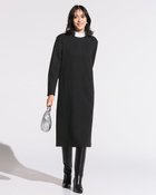 【ドゥクラッセ/DoCLASSE】のウールタッチジャカード・サックワンピース ブラック|ID: prp329100004755626 ipo3291000000034399232