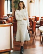 【ドゥクラッセ/DoCLASSE】のツイーディジャカード・ミディスカート オフホワイト|ID: prp329100004755627 ipo3291000000034399237