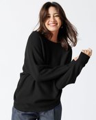 【ドゥクラッセ/DoCLASSE】のウール混タム・ボートネックニット ブラック|ID:prp329100004755628