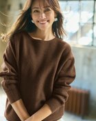 【ドゥクラッセ/DoCLASSE】のウール混タム・ボートネックニット ブラウン|ID:prp329100004755628