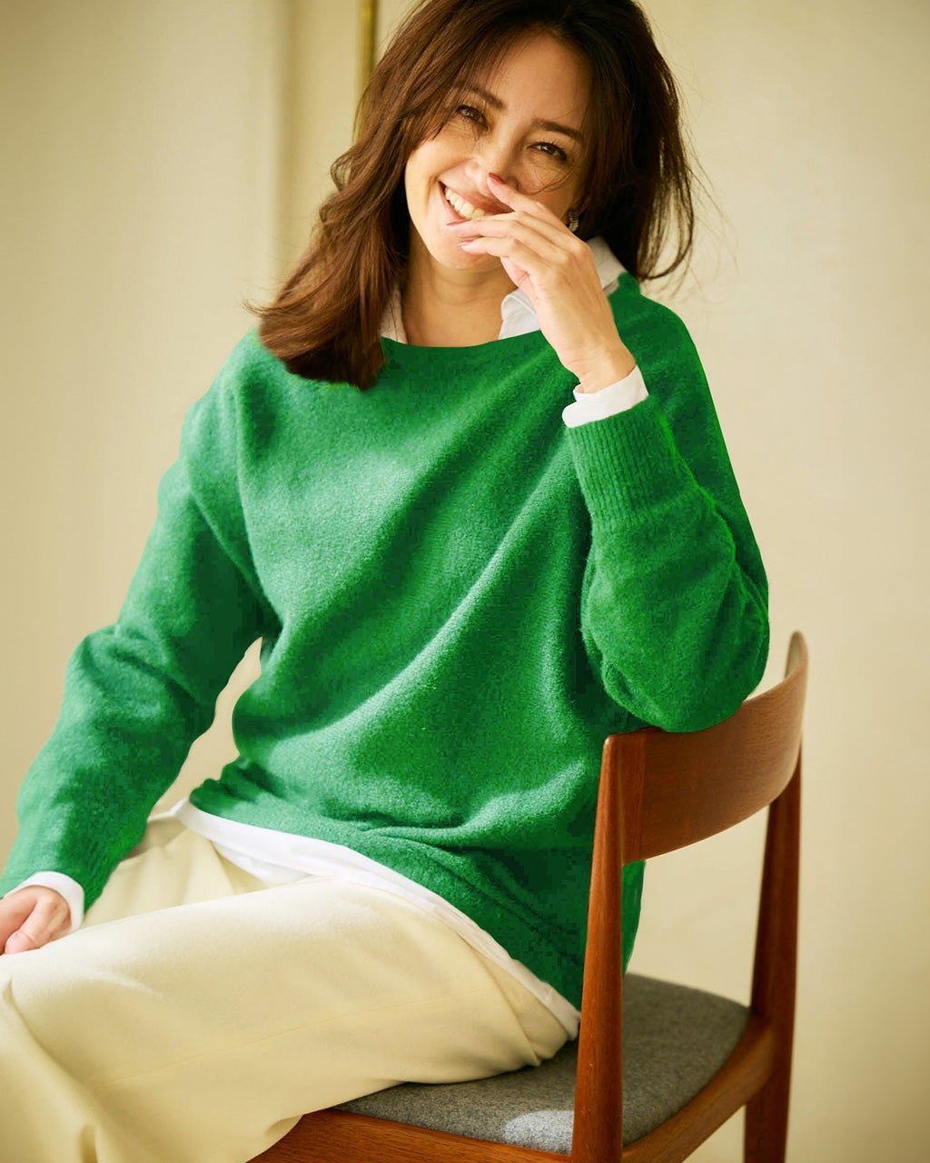 【ドゥクラッセ/DoCLASSE】のウール混タム・ボートネックニット インテリア・キッズ・メンズ・レディースファッション・服の通販 founy(ファニー) ファッション Fashion レディースファッション Fashion for Women トップス・カットソー Cut & Sew Tops ニット Knit Tops & Sweaters なめらか Smooth, Silky Texture ストレッチ Stretch, Stretchy Fabric セーター Sweater, Knitwear フェミニン Feminine, Girly エレガント 上品 Elegant 人気 Popular, Best Seller グリーン|ID: prp329100004755628 ipo3291000000034758835