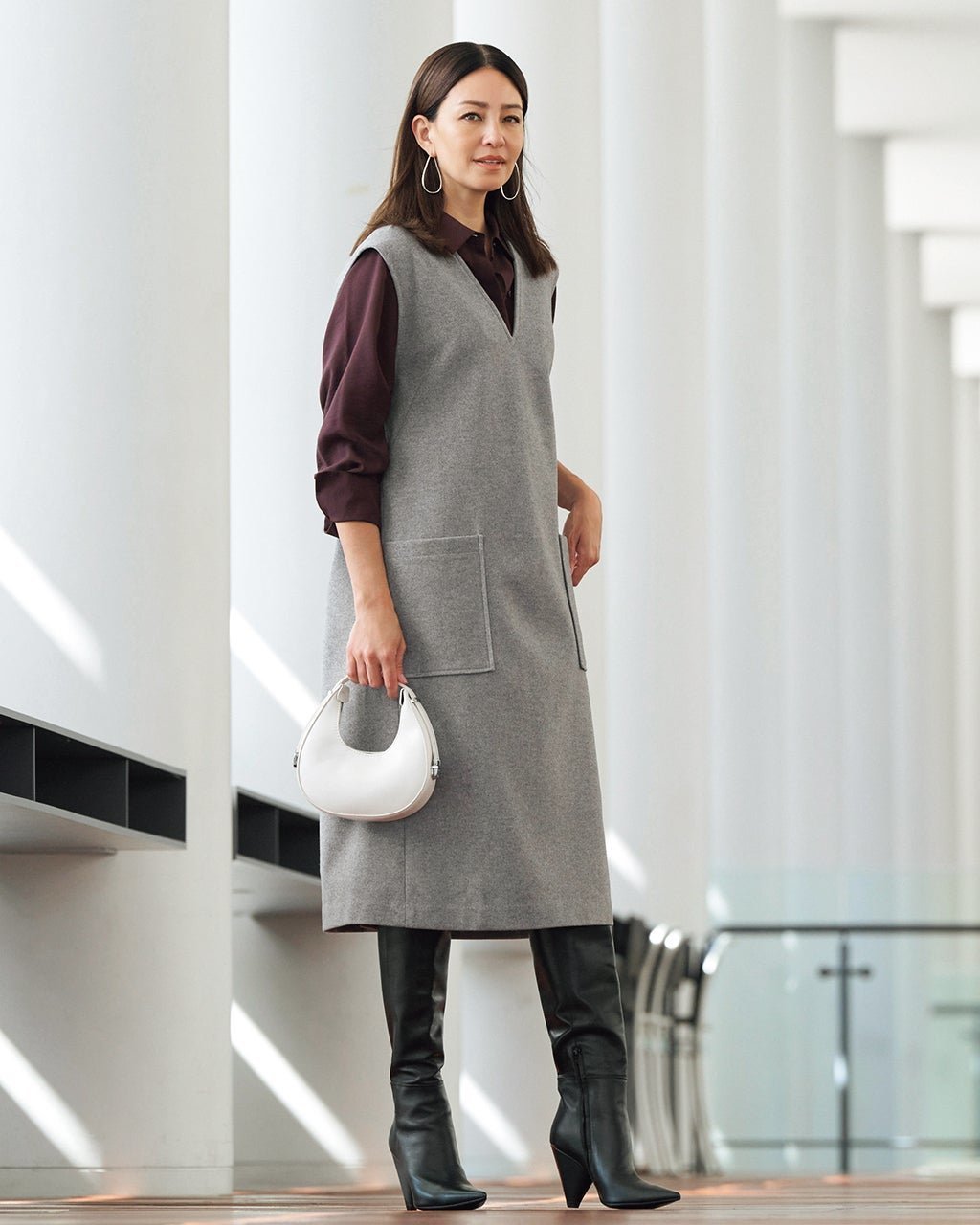 【ドゥクラッセ/DoCLASSE】のウォームストレッチ・ジャンパースカート 人気、トレンドファッション・服の通販 founy(ファニー) ファッション Fashion レディースファッション Fashion for Women スカート Skirts 新作・新入荷 New Arrivals / New In フィット Fit, Slim Fit リラックス Relax, Relaxed Fit エレガント 上品 Elegant other-1|ID: prp329100004755629 ipo3291000000034399248