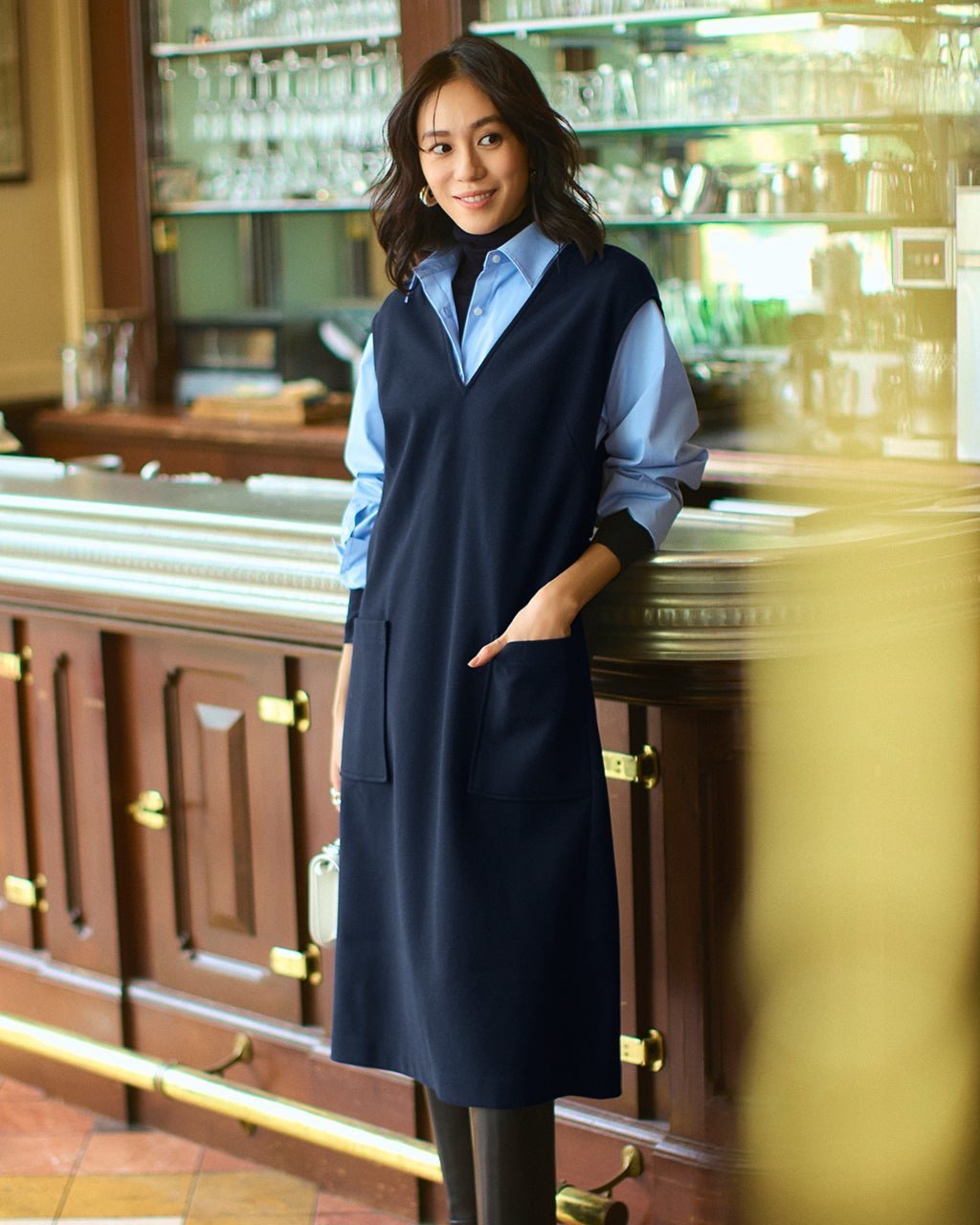 【ドゥクラッセ/DoCLASSE】のウォームストレッチ・ジャンパースカート インテリア・キッズ・メンズ・レディースファッション・服の通販 founy(ファニー) ファッション Fashion レディースファッション Fashion for Women スカート Skirts 新作・新入荷 New Arrivals / New In フィット Fit, Slim Fit リラックス Relax, Relaxed Fit エレガント 上品 Elegant ミッドナイトブルー|ID: prp329100004755629 ipo3291000000034399253