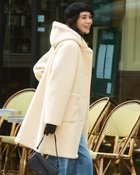 【ドゥクラッセ/DoCLASSE】のエコムートン・テディボアコート 人気、トレンドファッション・服の通販 founy(ファニー) ファッション Fashion レディースファッション Fashion for Women アウター Coat / Outerwear Collection コート・ロングコート・ピーコート Long Coats, Peacoats & More 新作・新入荷 New Arrivals / New In デニム Denim, Jeans Material フォルム Silhouette, Form ミドル Middle Length, Mid Height エレガント 上品 Elegant 人気 Popular, Best Seller thumbnail ライトベージュ|ID: prp329100004755634 ipo3291000000034399282