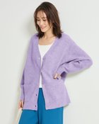 【ドゥクラッセ/DoCLASSE】のウール混タム・Vネックカーディガン ラベンダー|ID:prp329100004755638