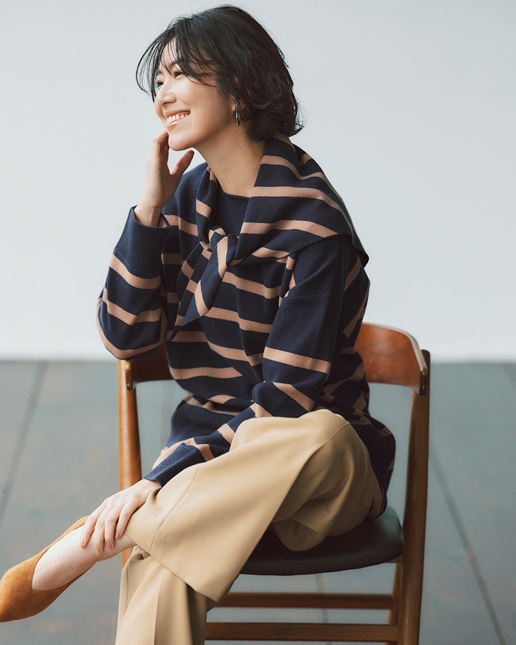 【ドゥクラッセ/DoCLASSE】のウール混・ニットスカーフ インテリア・キッズ・メンズ・レディースファッション・服の通販 founy(ファニー) 　ファッション　Fashion　レディースファッション　Fashion for Women　トップス・カットソー　Cut & Sew Tops　ニット　Knit Tops & Sweaters　レイングッズ・傘・晴雨兼用傘　Umbrellas & Rain Gear　スカーフ　Scarf, Neckwear　パターン　Pattern, Design Print　フォルム　Silhouette, Form　フレンチ　French, French Style　冬　Winter / This Winter　日傘　Parasol, UV Umbrella　ミッドナイトパターン|ID: prp329100004755650 ipo3291000000034399364