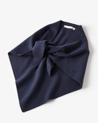 【ドゥクラッセ/DoCLASSE】のウール混・ニットスカーフ ミッドナイトブルー|ID: prp329100004755650 ipo3291000000034399375