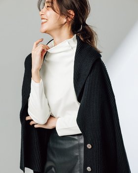 【ドゥクラッセ/DoCLASSE】 超長綿・サイドボタンハイネック人気、トレンドファッション・服の通販 founy(ファニー) ファッション Fashion レディースファッション Fashion for Women トップス・カットソー Cut & Sew Tops シャツ・ブラウス・オフィスカジュアル Elegant Blouses & Button-Ups ロングTシャツ・Tシャツ Longline T-Shirts & Tees カットソー・ベーシックTシャツ Cut-and-Sewn Tops / Stretch Tees & Basics 新作・新入荷 New Arrivals / New In なめらか Smooth, Silky Texture カットソー Cut and Sewn Top ハイネック High Neck, Mock Neck |ID:prp329100004755681