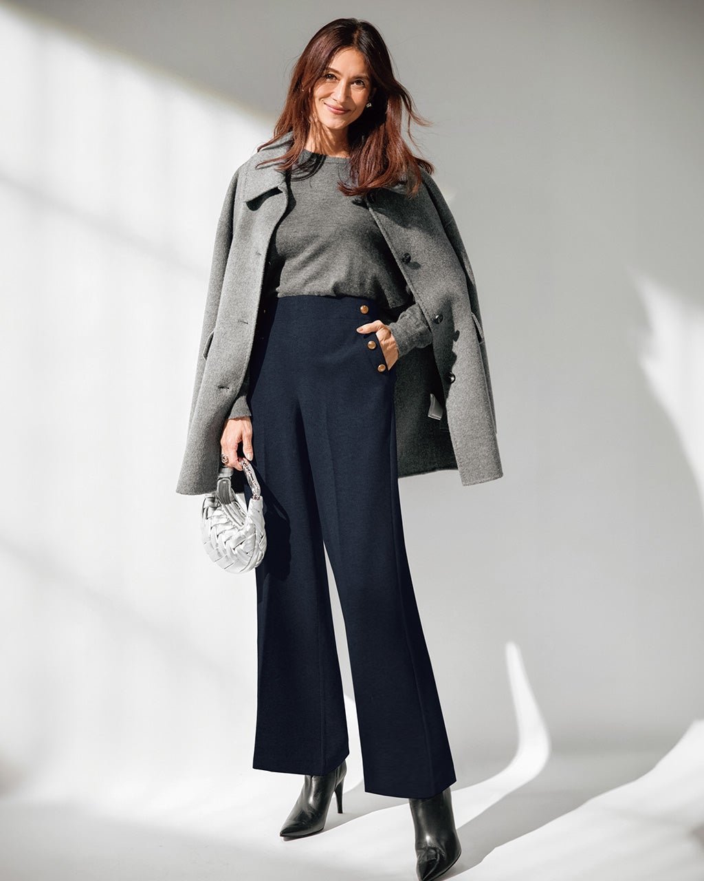 【ドゥクラッセ/DoCLASSE】のウォームストレッチ・セミワイド/72cm 人気、トレンドファッション・服の通販 founy(ファニー) 　ファッション　Fashion　レディースファッション　Fashion for Women　パンツ　Pants & Trousers　カッティング　Cutting Detail　カットソー　Cut and Sewn Top　ストレッチ　Stretch, Stretchy Fabric　メタル　Metal, Metal Parts　ワイド　Wide, Wide Fit　エレガント 上品　Elegant　 other-1|ID: prp329100004755721 ipo3291000000034982492