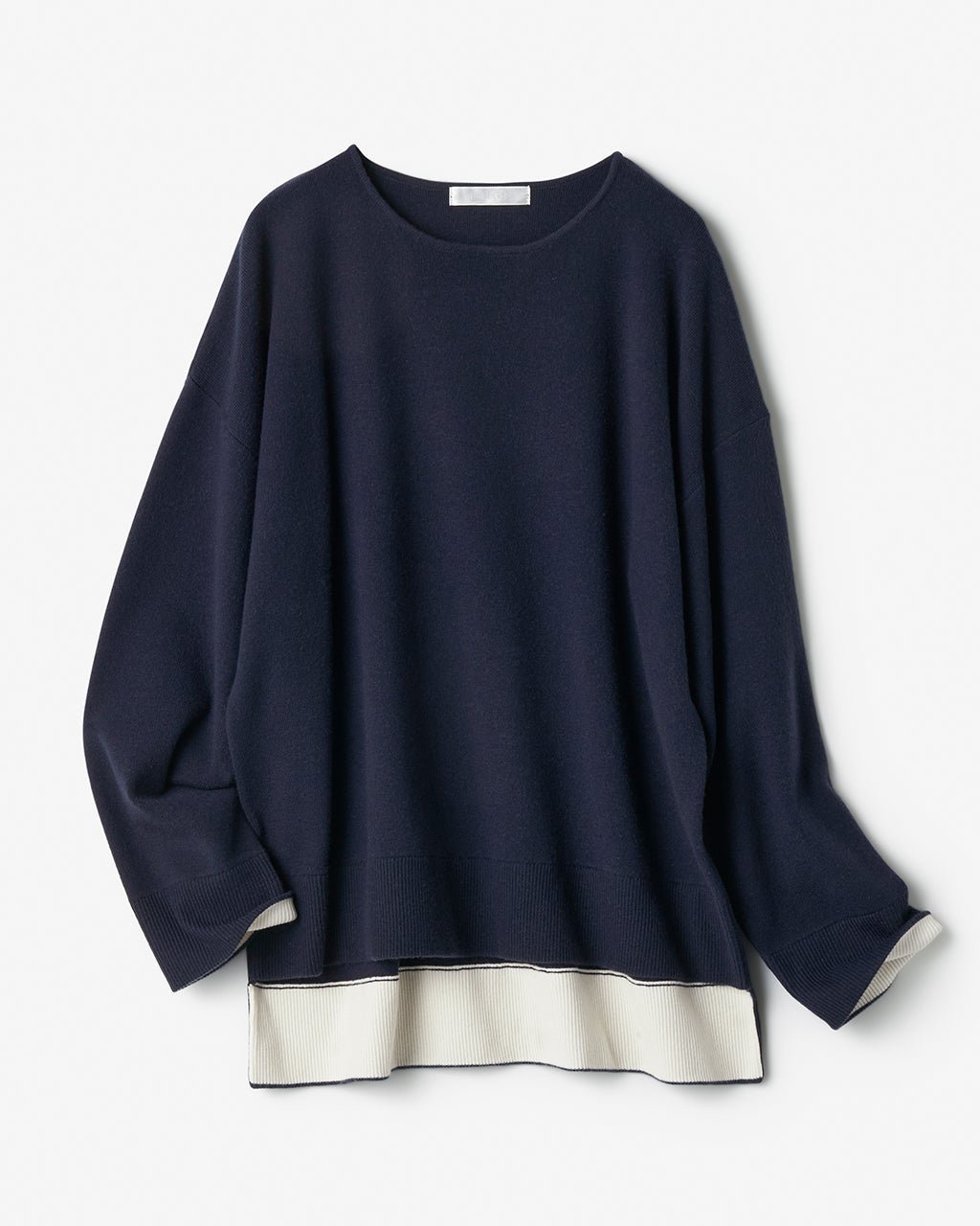 【ドゥクラッセ/DoCLASSE】のウール混・ドロップショルダーセーター インテリア・キッズ・メンズ・レディースファッション・服の通販 founy(ファニー)  ファッション Fashion レディースファッション Fashion for Women トップス・カットソー Cut & Sew Tops ニット Knit Tops & Sweaters 新作・新入荷 New Arrivals / New In セーター Sweater, Knitwear フォルム Silhouette, Form フレンチ French, French Style 冬 Winter / This Winter ミッドナイトブルー|ID: prp329100004755738 ipo3291000000034399546