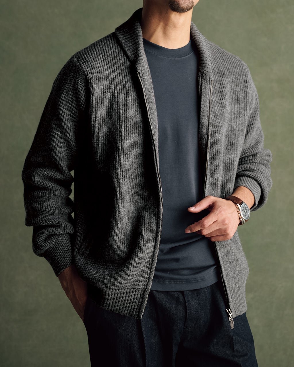 【ドゥクラッセ/DoCLASSE / MEN】の柔らかウール100%ミニショールカーディガン インテリア・キッズ・メンズ・レディースファッション・服の通販 founy(ファニー) ファッション Fashion メンズファッション Fashion for Men 新作・新入荷 New Arrivals / New In カーディガン Cardigan, Knitwear メンズ Men's, Menswear 軽量 Lightweight, Ultra Light 杢グレー|ID: prp329100004755752 ipo3291000000034399568