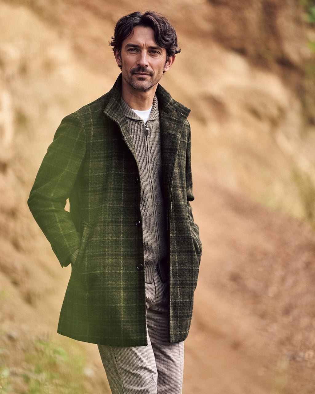 【ドゥクラッセ/DoCLASSE / MEN】の柔らか起毛ウール混スタンドカラーコート 人気、トレンドファッション・服の通販 founy(ファニー) 　ファッション　Fashion　メンズファッション　Fashion for Men　スタンド　Stand Collar, Upright Stand　テーラード　Tailored, Tailored Fit　フォーマル　Formal, Dressy　ポケット　Pocket, Pocket Detail　メンズ　Men's, Menswear　リラックス　Relax, Relaxed Fit　エレガント 上品　Elegant　軽量　Lightweight, Ultra Light　 other-1|ID: prp329100004755763 ipo3291000000034399588