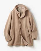 【ドゥクラッセ/DoCLASSE / MEN】のウール混ストレッチボア・フーデッドコート 杢ベージュ|ID: prp329100004755764 ipo3291000000034399597