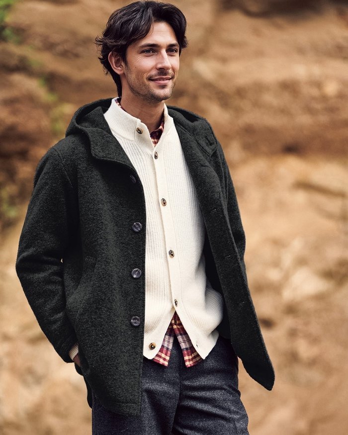 【ドゥクラッセ/DoCLASSE / MEN】のウール混ストレッチボア・フーデッドコート インテリア・キッズ・メンズ・レディースファッション・服の通販 founy(ファニー) https://founy.com/ ファッション Fashion メンズファッション Fashion for Men ストレッチ Stretch, Stretchy Fabric トレンド Trend, Trending Now フォーマル Formal, Dressy ポケット Pocket, Pocket Detail メンズ Men's, Menswear 軽量 Lightweight, Ultra Light |ID: prp329100004755764 ipo3291000000035991885